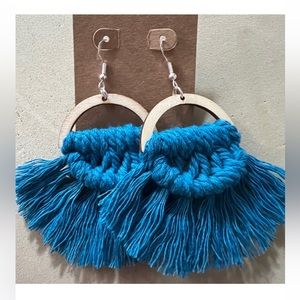 010 Handmade macrame earrings, hypoallergenic, light weight